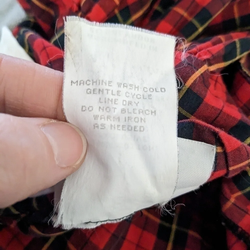 Vintage Bonnie Jean Flower Rose Plaid Dress 4